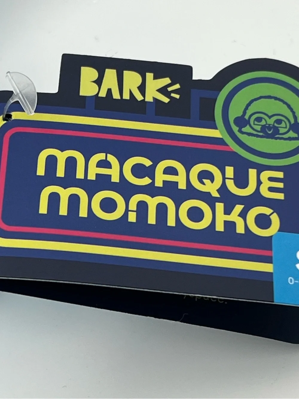 BARK Macaque Momoko Plush Small Dog Toy Tokyo Monkey Squeaky Toy